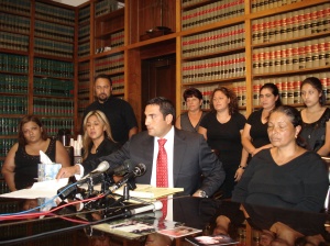 The Monroy Family and Their Attorney Johnny Garza